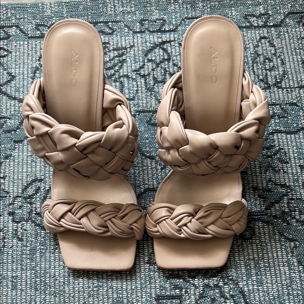 Aldo Tan Braided Slide Sandals